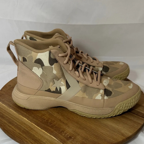 Converse Star Series BB Mid Papyrus Camo Sneakers Men’s 10.5 (missing insoles) - Picture 5 of 12